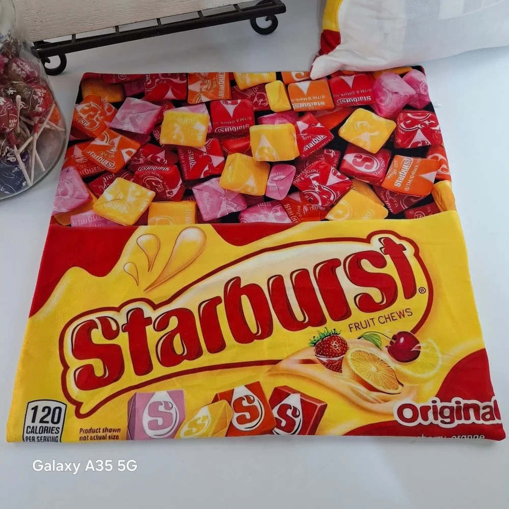 Starburst Fruit Chews Original Candy Wrapper Pillowcase 2 Piece Set